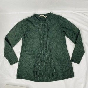 Soft Surroundings Sz M Sydney Green Tunic Sweater